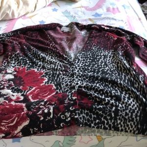 Avenue Cardigan, leopard print. 1x